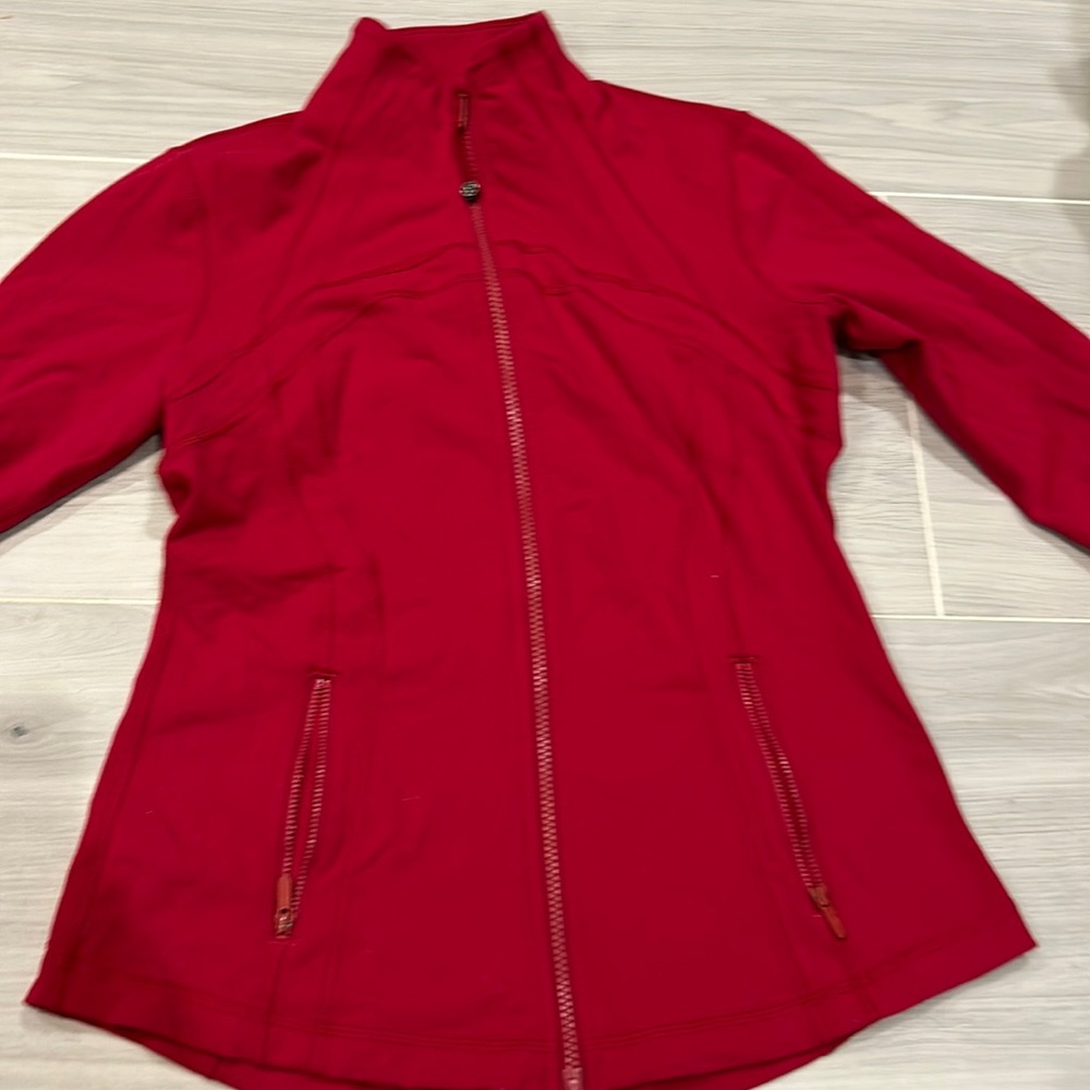 Lululemon track jacket size 10 color Red